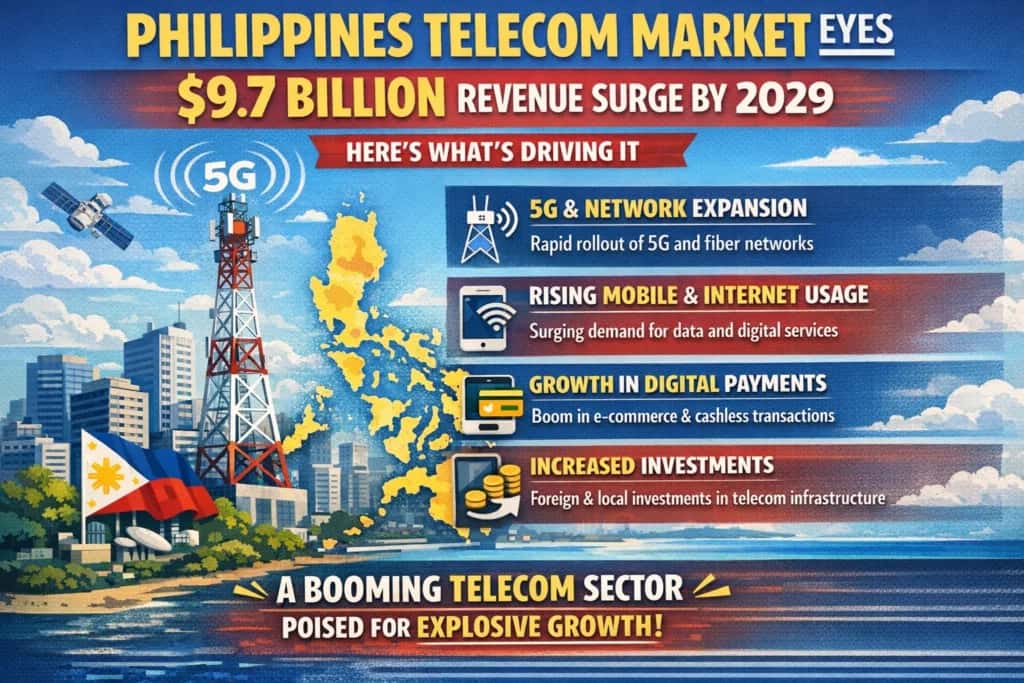 Philippines Telecom Market Eyes Massive $9.7 Billion Revenue Surge by 2029