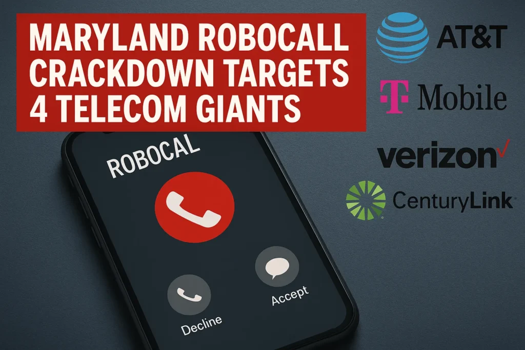 Maryland Robocall Crackdown Targets 4 Telecom
