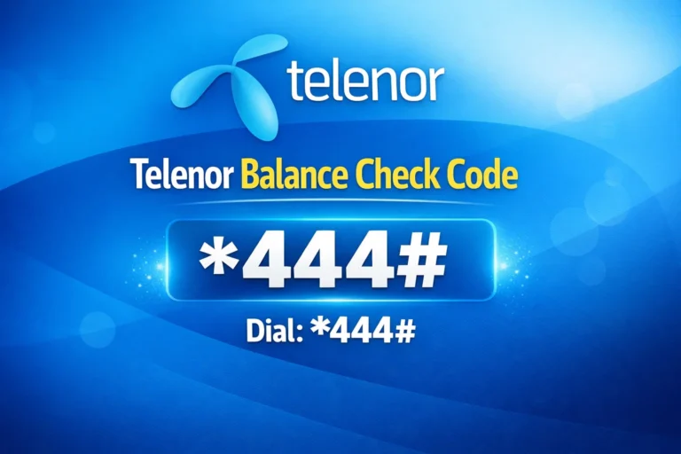 Telenor Balance Check Code