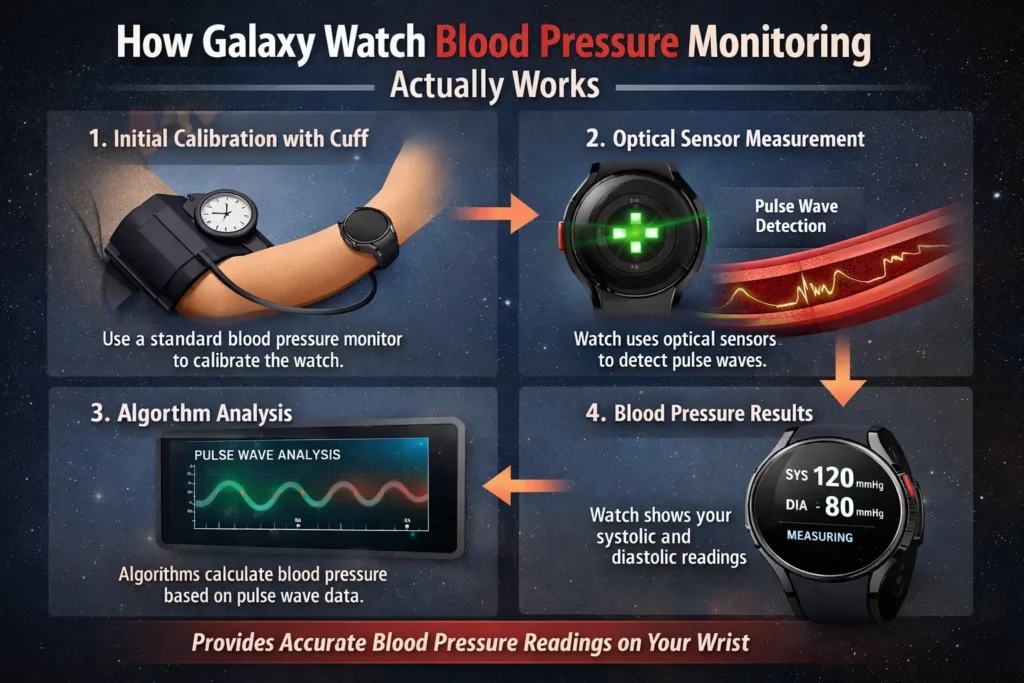How the Blood Pressure Monitoring Feature Actually Works